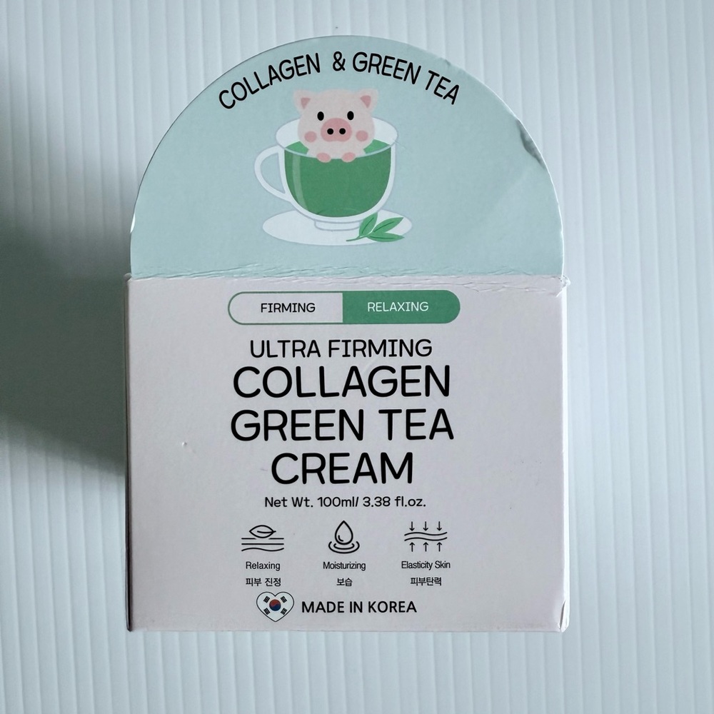 Korean Bonnyhill Ultra Firming Collagen & Green Tea Cream 3.38oz Skincare New